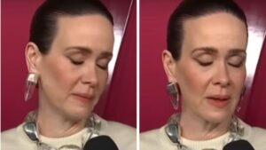 Star breaks down on red carpet