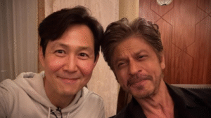 Shah Rukh Khan poses with Squid Game star Lee Jung-jae for selfie at Riyadh event; fans call it ‘collab of the century’